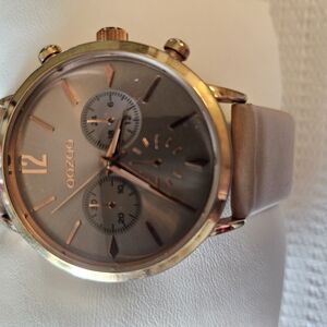 Gold and Tan Men's Watch